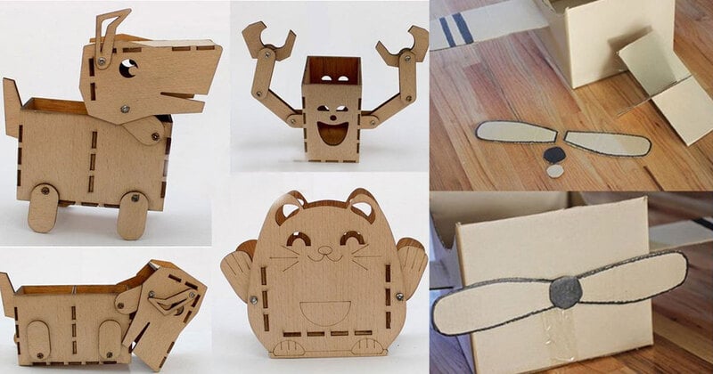 làm đồ handmade từ bìa carton