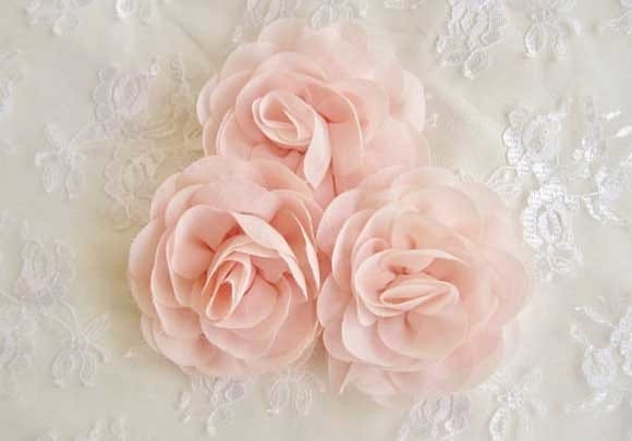 cách làm hoa bằng vải voan