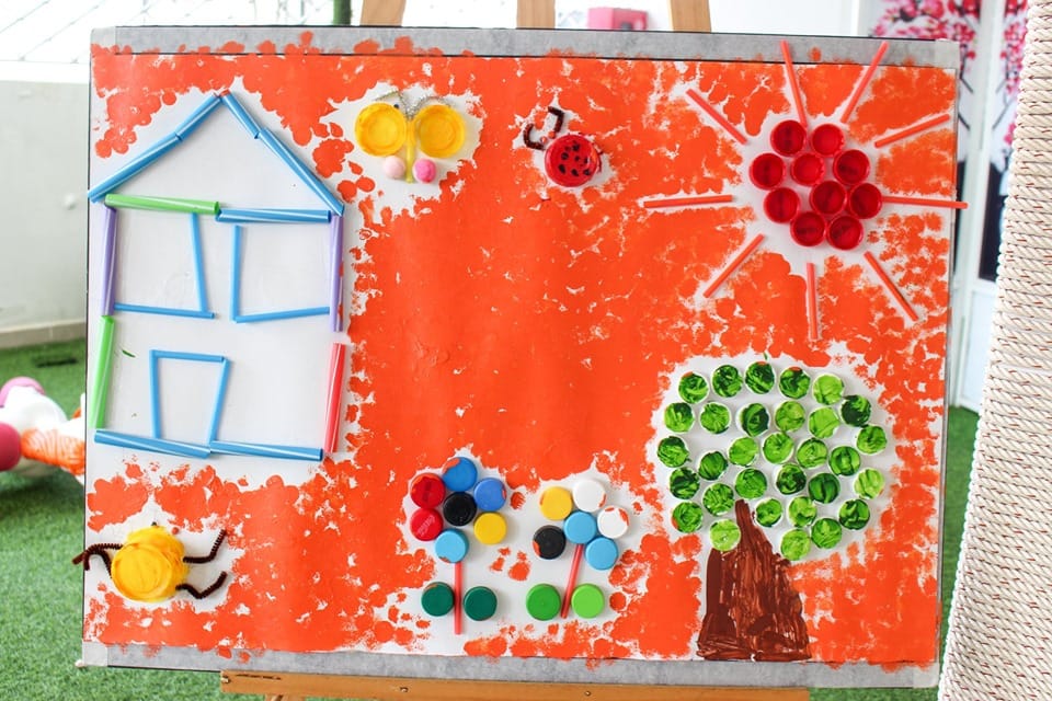 làm tranh từ phế liệu