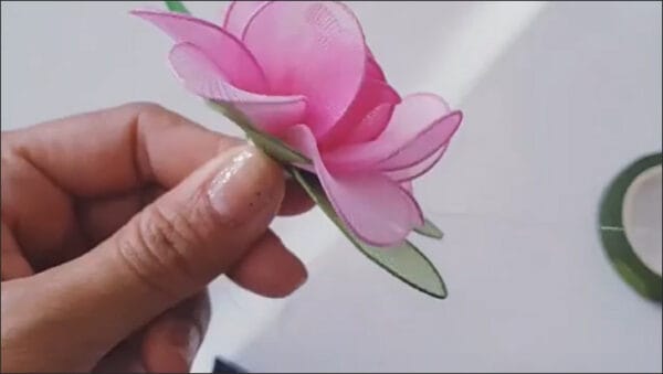 cách làm hoa bằng vải voan