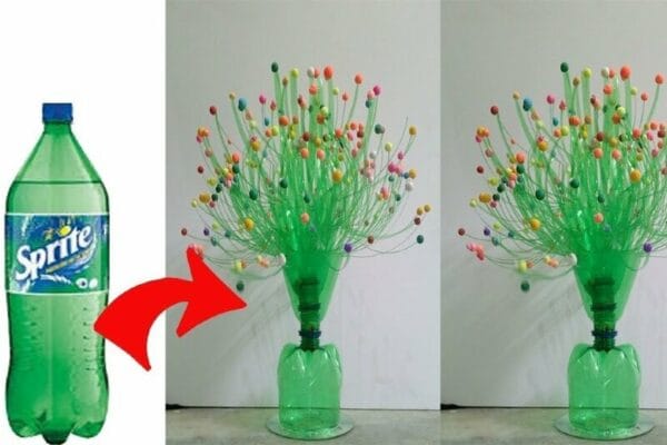 làm chậu hoa từ phế liệu