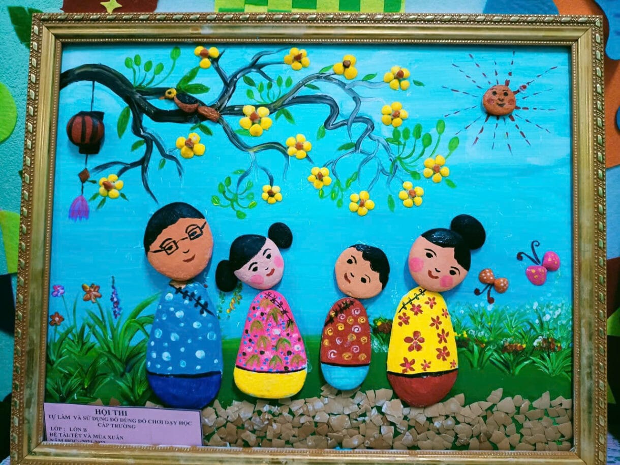 làm tranh từ phế liệu