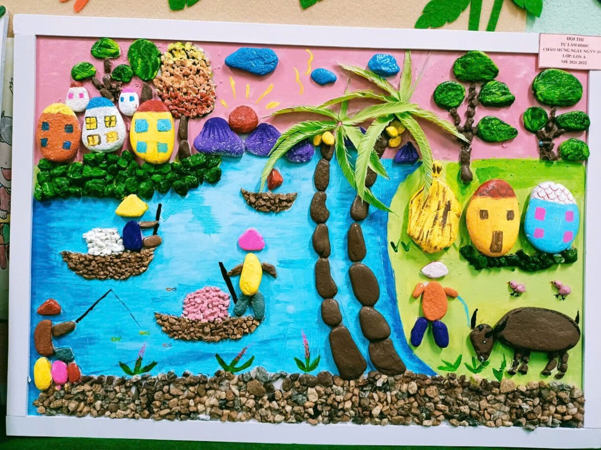 làm tranh từ phế liệu