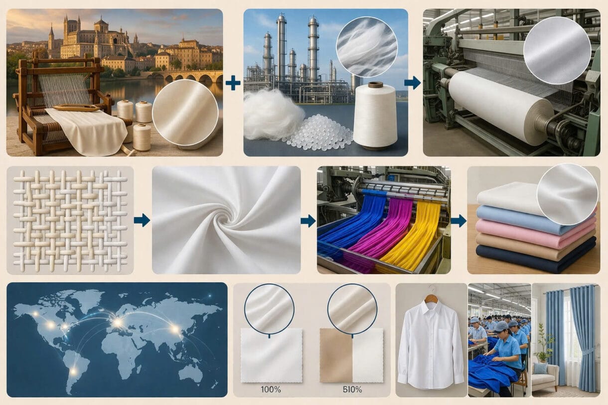 vải poplin polyester